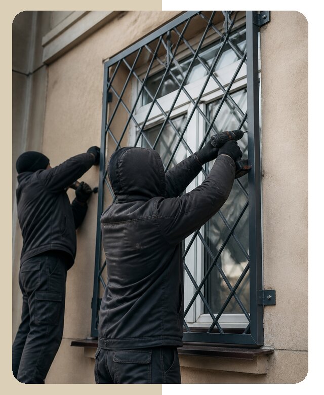 Установка антивандальных решеток на окна в Нерюнгри